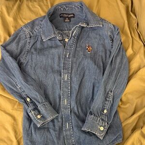 Jean button down for boys